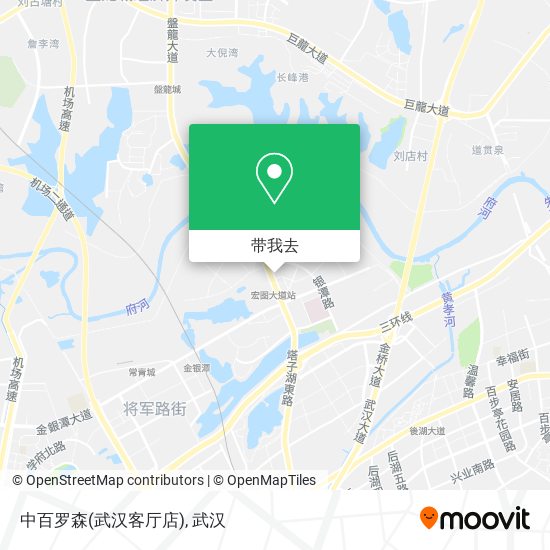 中百罗森(武汉客厅店)地图