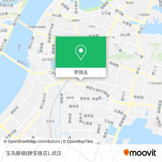 宝岛眼镜(静安路店)地图