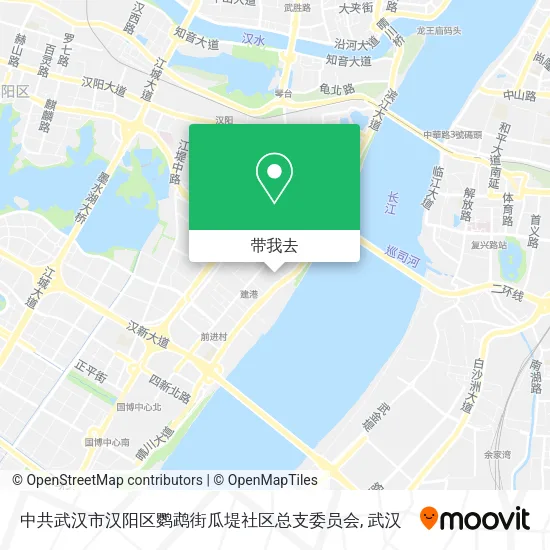 中共武汉市汉阳区鹦鹉街瓜堤社区总支委员会地图