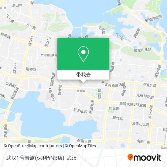 武汉1号青旅(保利华都店)地图