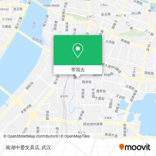 南湖中爱文具店地图