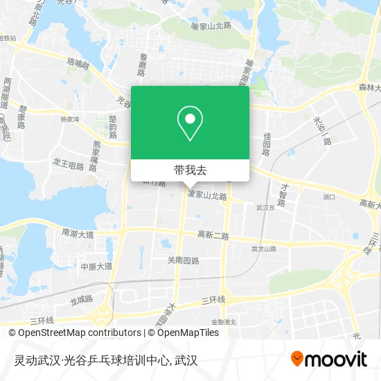 灵动武汉·光谷乒乓球培训中心地图