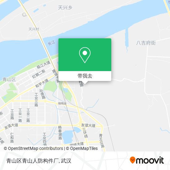 青山区青山人防构件厂地图