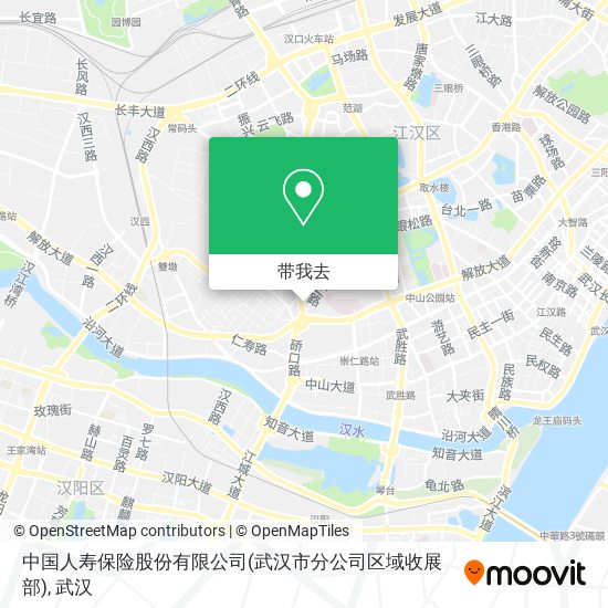 中国人寿保险股份有限公司(武汉市分公司区域收展部)地图