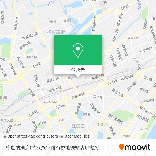 维也纳酒店(武汉兴业路石桥地铁站店)地图