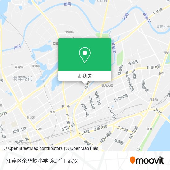 江岸区余华岭小学-东北门地图