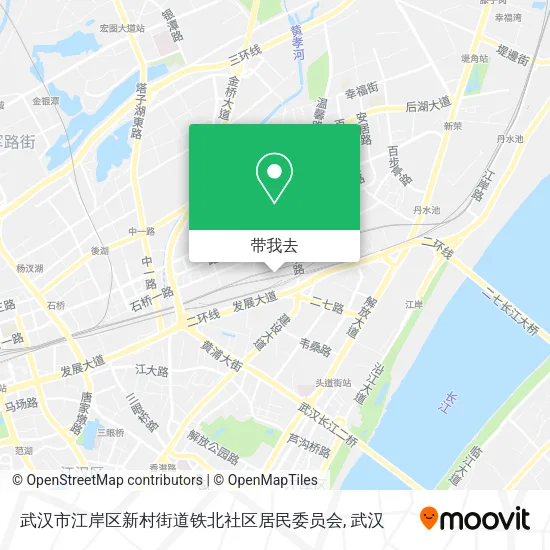 武汉市江岸区新村街道铁北社区居民委员会地图