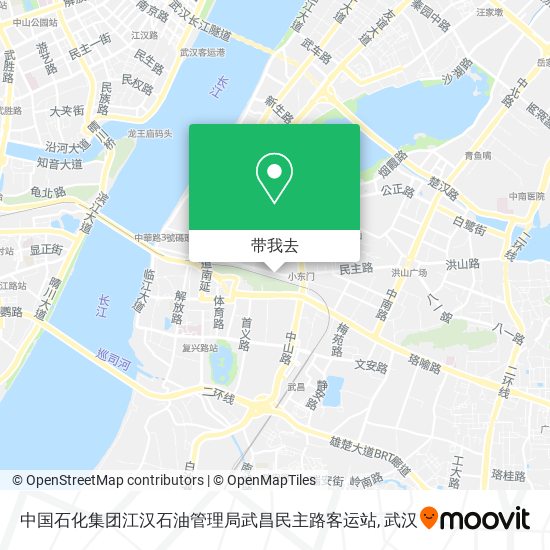 中国石化集团江汉石油管理局武昌民主路客运站地图