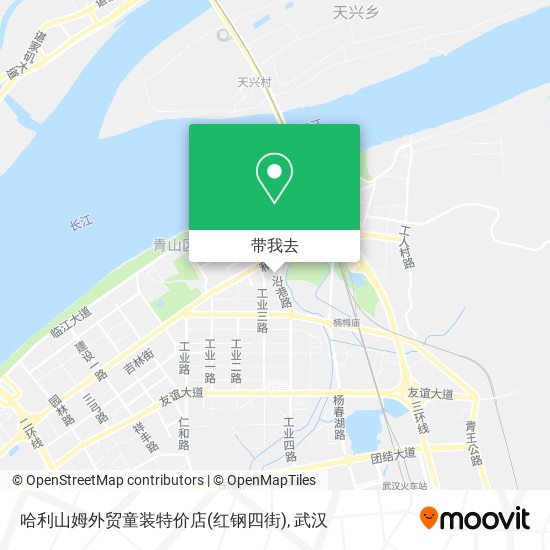 哈利山姆外贸童装特价店(红钢四街)地图