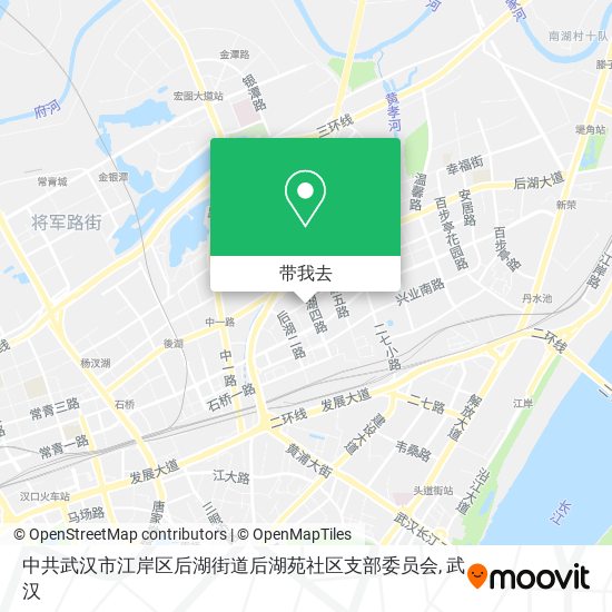 中共武汉市江岸区后湖街道后湖苑社区支部委员会地图