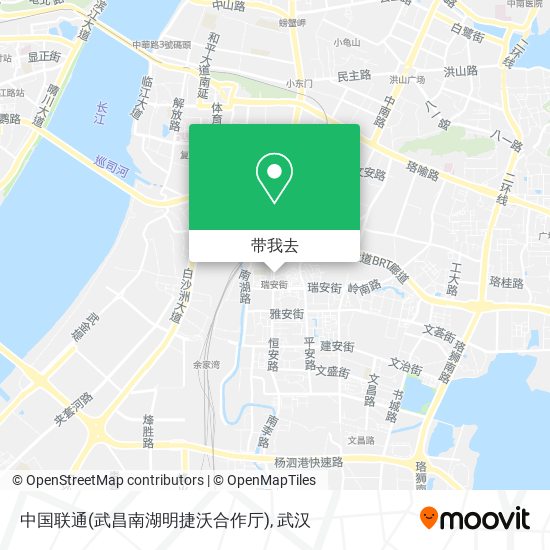 中国联通(武昌南湖明捷沃合作厅)地图