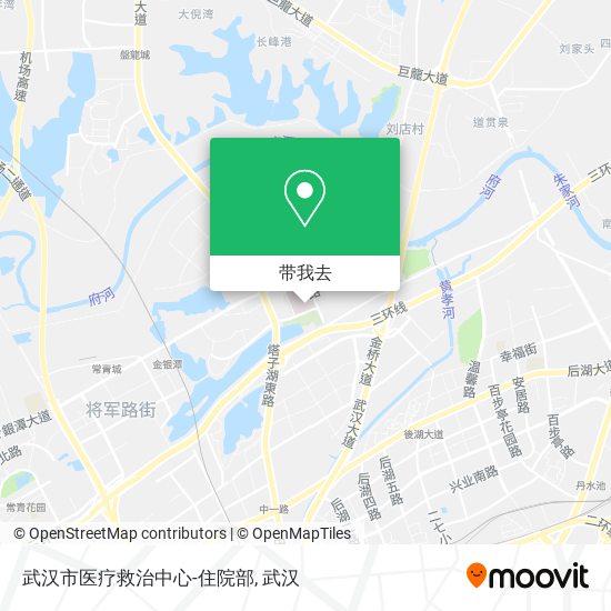 武汉市医疗救治中心-住院部地图