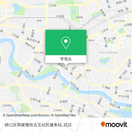 硚口区韩家墩街古五社区服务站地图