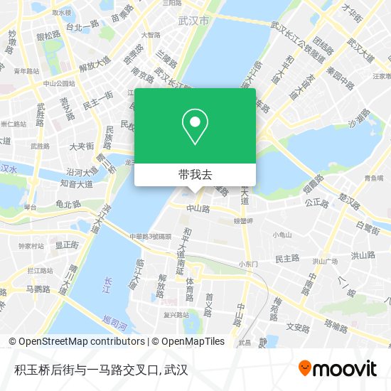 积玉桥后街与一马路交叉口地图