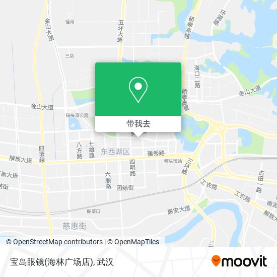 宝岛眼镜(海林广场店)地图