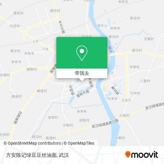 方安陈记绿豆豆丝油面地图