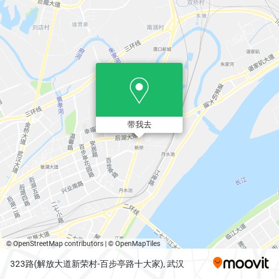 323路(解放大道新荣村-百步亭路十大家)地图