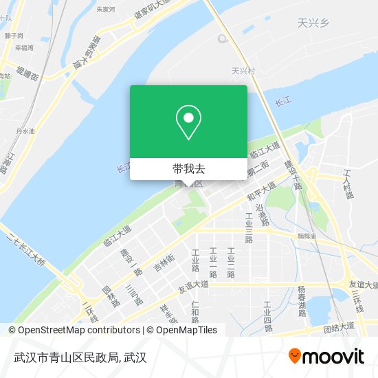 武汉市青山区民政局地图