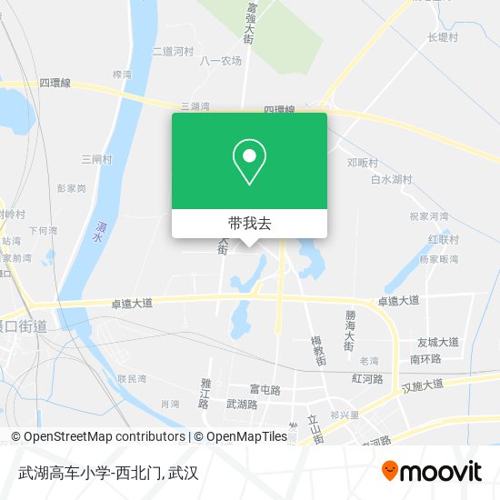 武湖高车小学-西北门地图