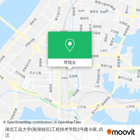 湖北工业大学(南湖校区)工程技术学院2号楼-D座地图
