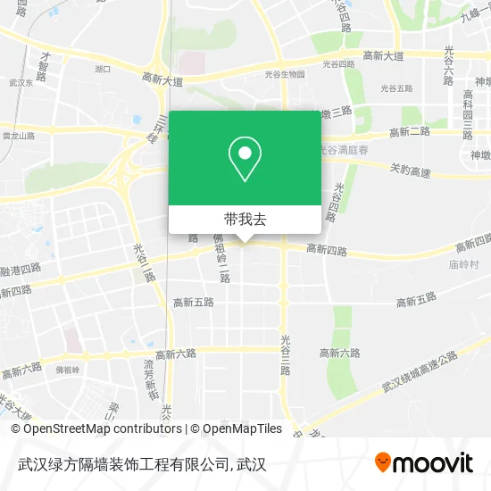 武汉绿方隔墙装饰工程有限公司地图