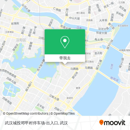 武汉城投邓甲村停车场-出入口地图