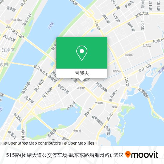 515路(团结大道公交停车场-武东东路船舶园路)地图