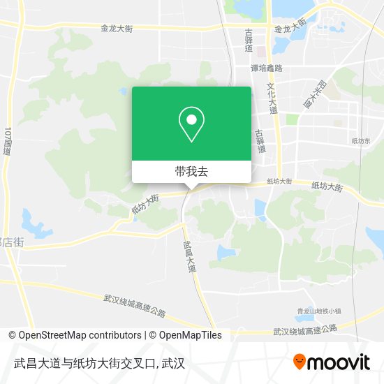 武昌大道与纸坊大街交叉口地图
