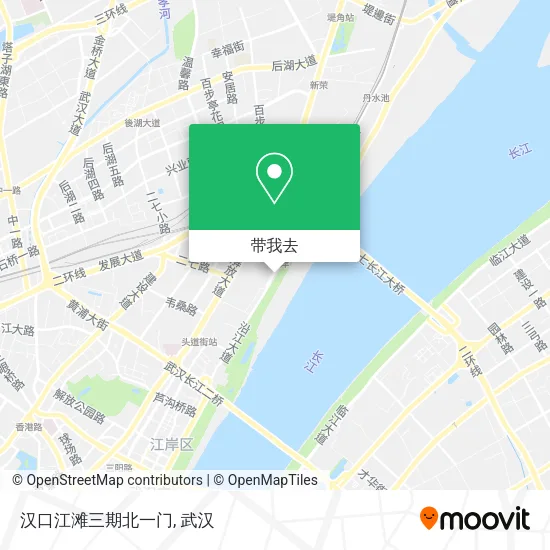 汉口江滩三期北一门地图