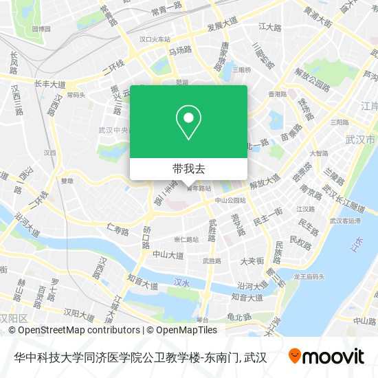 华中科技大学同济医学院公卫教学楼-东南门地图
