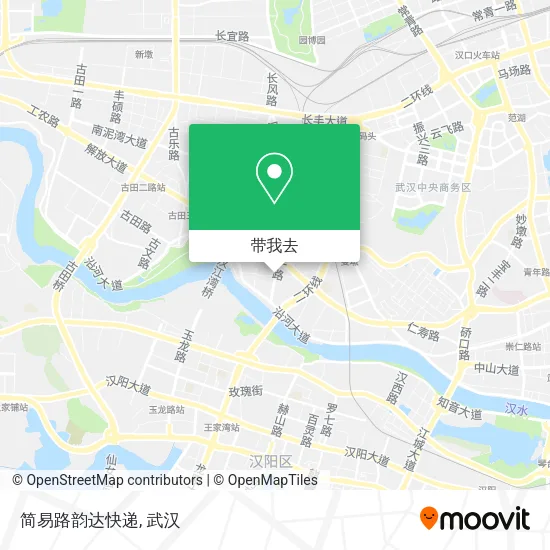 简易路韵达快递地图