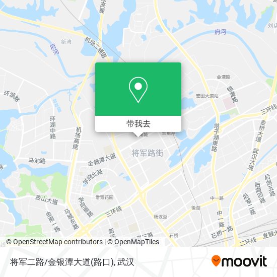 将军二路/金银潭大道(路口)地图