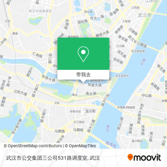 武汉市公交集团三公司531路调度室地图