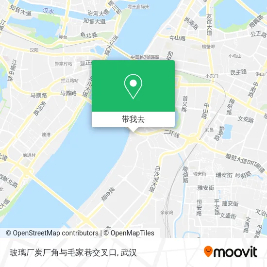 玻璃厂炭厂角与毛家巷交叉口地图