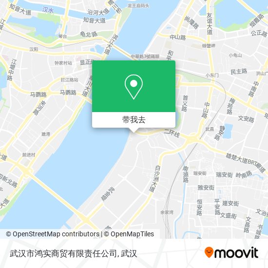 武汉市鸿实商贸有限责任公司地图