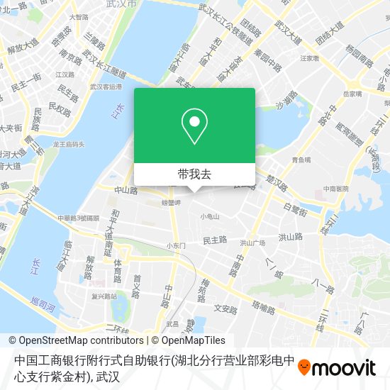 中国工商银行附行式自助银行(湖北分行营业部彩电中心支行紫金村)地图
