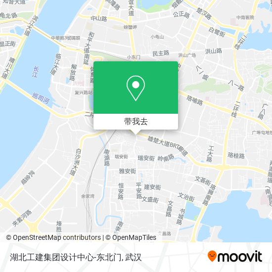 湖北工建集团设计中心-东北门地图