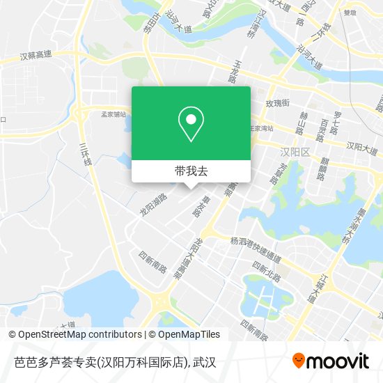 芭芭多芦荟专卖(汉阳万科国际店)地图