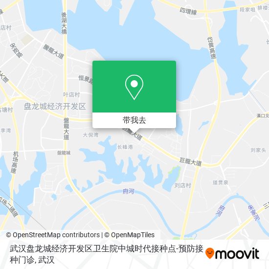 武汉盘龙城经济开发区卫生院中城时代接种点-预防接种门诊地图