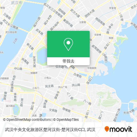 武汉中央文化旅游区楚河汉街-楚河汉街C口地图