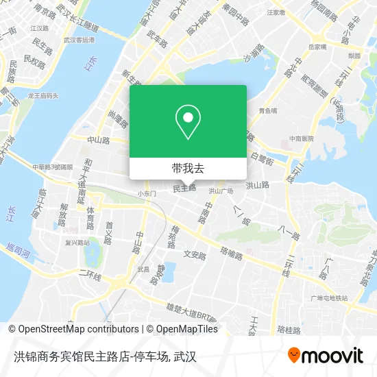 洪锦商务宾馆民主路店-停车场地图