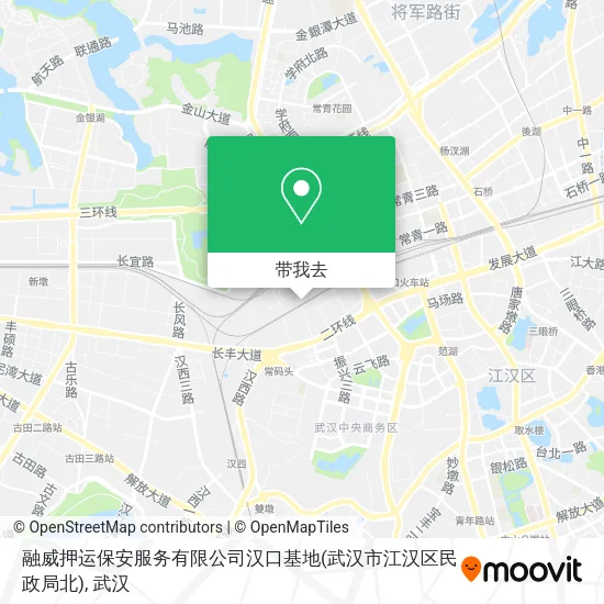 融威押运保安服务有限公司汉口基地(武汉市江汉区民政局北)地图