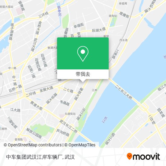 中车集团武汉江岸车辆厂地图