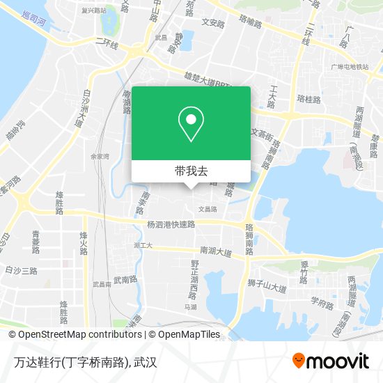 万达鞋行(丁字桥南路)地图