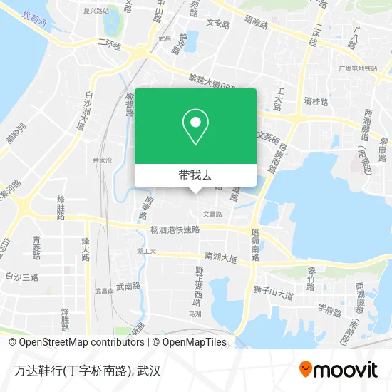 万达鞋行(丁字桥南路)地图