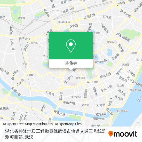 湖北省神隆地质工程勘察院武汉市轨道交通三号线监测项目部地图