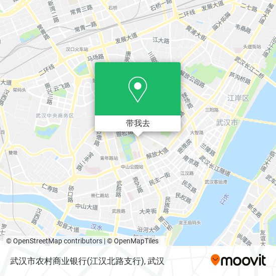 武汉市农村商业银行(江汉北路支行)地图