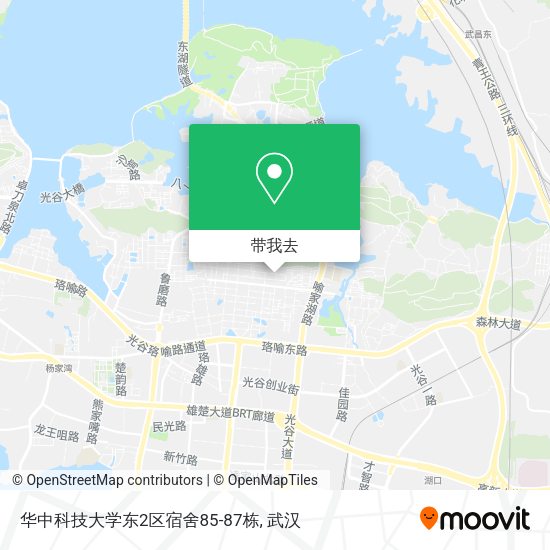 华中科技大学东2区宿舍85-87栋地图