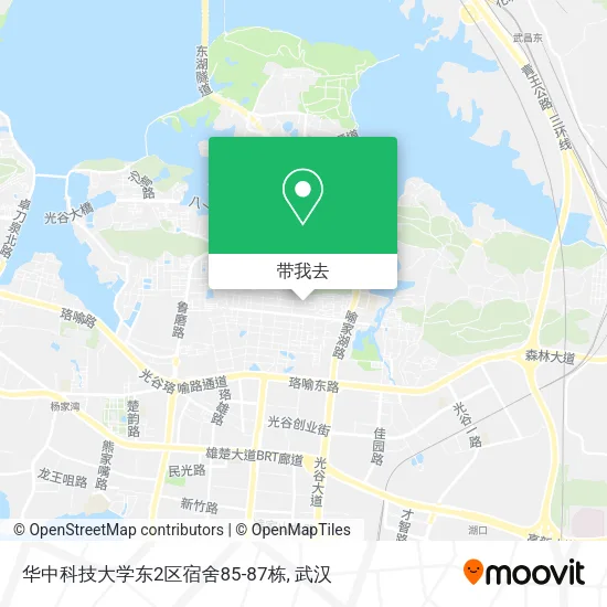 华中科技大学东2区宿舍85-87栋地图