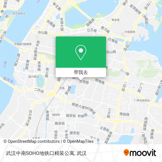 武汉中南SOHO地铁口精装公寓地图